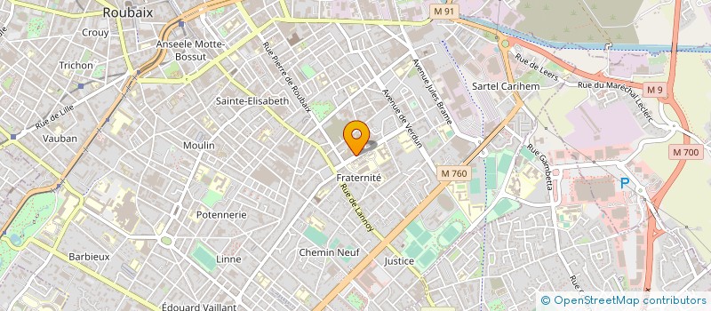 localisation de l'entreprise HERLEM ET COMPAGNIE à ROUBAIX