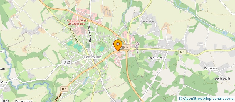 localisation de l'entreprise HERLES à LANVOLLON