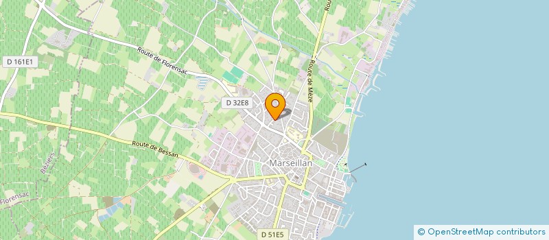 localisation de l'entreprise HERMALAUR 2 à MARSEILLAN