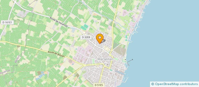 localisation de l'entreprise HERMALAUR DIFFUSION à MARSEILLAN