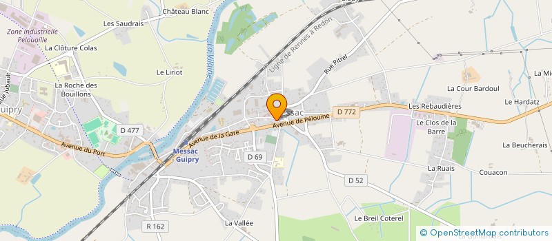 localisation de l'entreprise HERMAN  GUIPRY-MESSAC