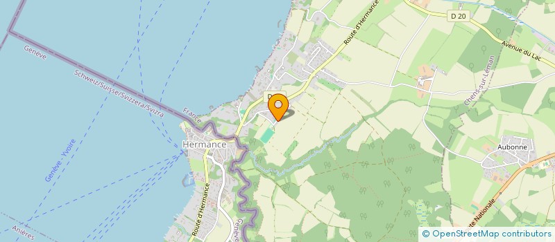 localisation de l'entreprise HERMANCE REGION RUGBY CLUB  CHENS-SUR-LEMAN