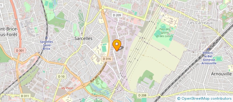 localisation de l'entreprise HERMANOS à SARCELLES