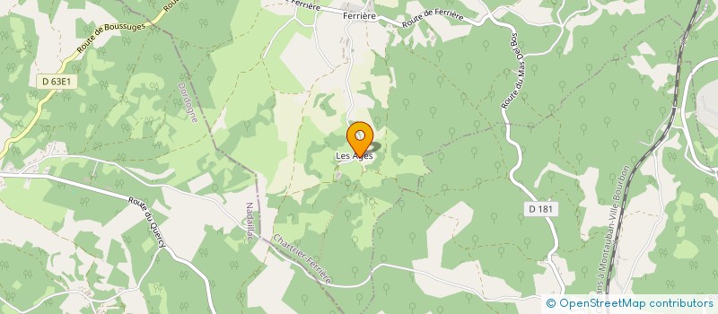 localisation de l'entreprise HERMAVIN  CHARTRIER-FERRIERE