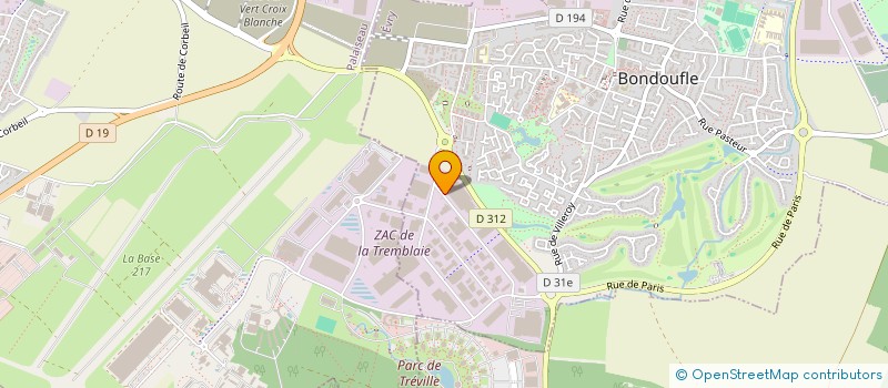 localisation de l'entreprise HERMECH à BONDOUFLE
