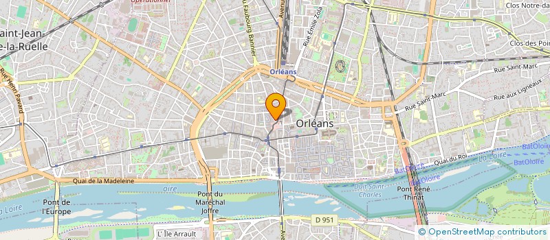 localisation de l'entreprise HERMELIN  ORLEANS