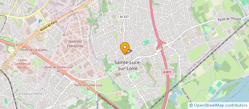 localisation de l'entreprise HERMENAULT-SENARD  SAINTE-LUCE-SUR-LOIRE