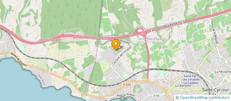 localisation de l'entreprise HERMEREL à SAINT-CYR-SUR-MER