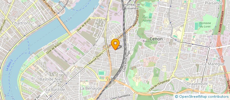 localisation de l'entreprise HERMERZO  CENON