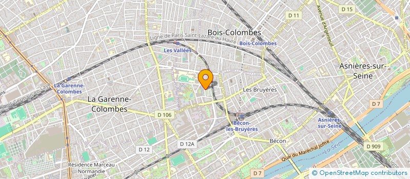 localisation de l'entreprise HERMES 117 BIS à BOIS-COLOMBES
