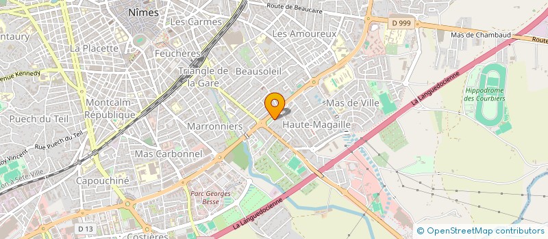 localisation de l'entreprise HERMES  NIMES