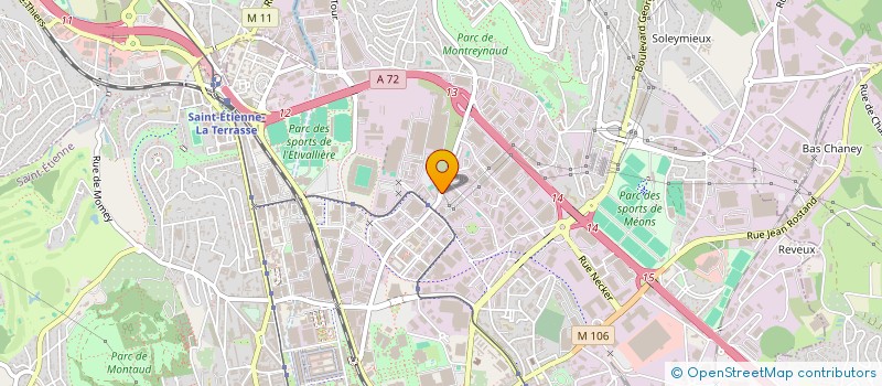 localisation de l'entreprise HERMES à SAINT-ETIENNE