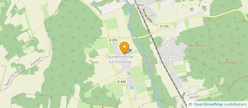 localisation de l'entreprise HERMES  COURDIMANCHE-SUR-ESSONNE