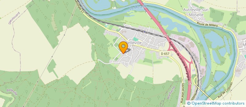 localisation de l'entreprise HERMES 54  BELLEVILLE