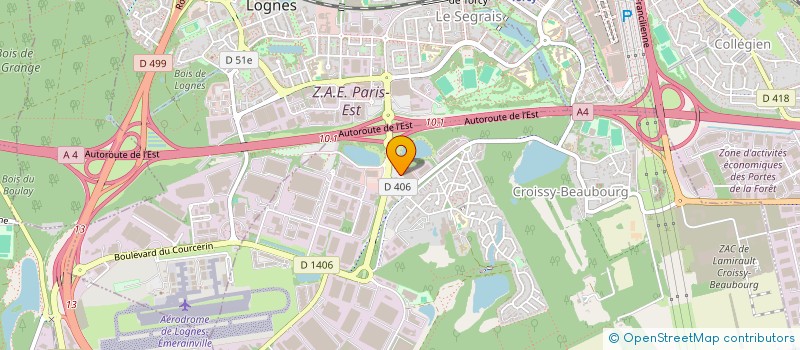 localisation de l'entreprise HERMES  CROISSY-BEAUBOURG