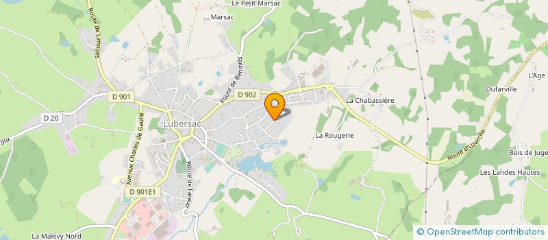 localisation de l'entreprise HERMES  LUBERSAC