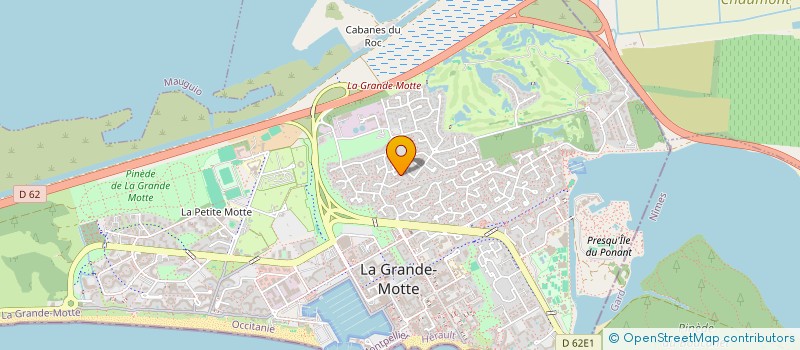 localisation de l'entreprise HERMES  LA GRANDE-MOTTE