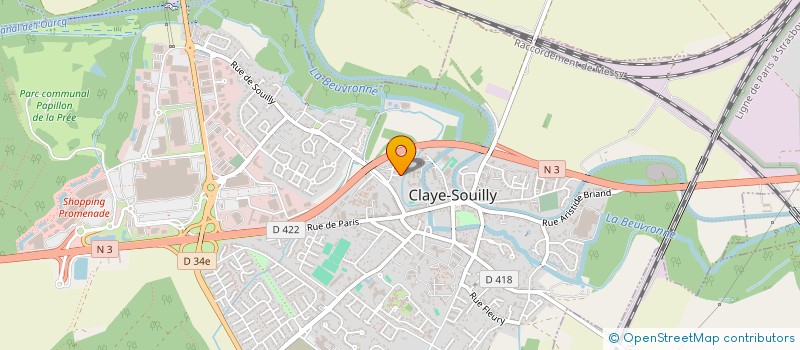 localisation de l'entreprise HERMES AUTOMOBILES  CLAYE-SOUILLY