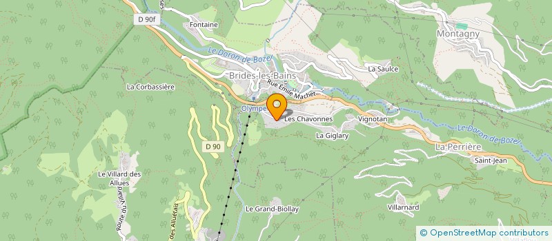 localisation de l'entreprise HERMES COURCHEVEL ALTITUDE  COURCHEVEL