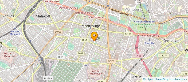 localisation de l'entreprise HERMES ET MED ' IT  MONTROUGE