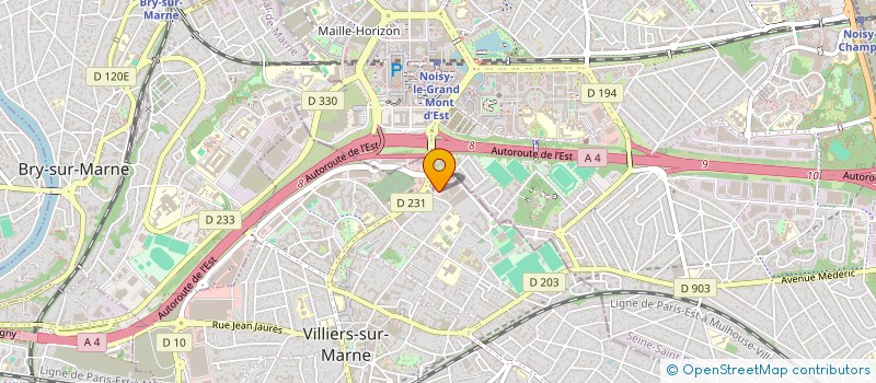 localisation de l'entreprise HERMES LOGISTIQUE à VILLIERS-SUR-MARNE