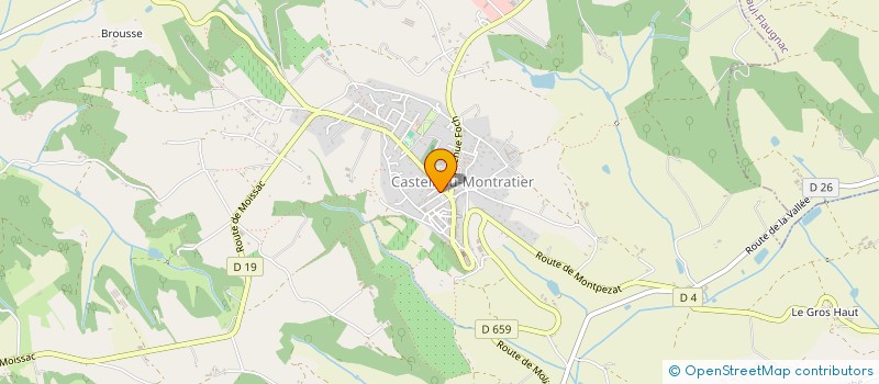 localisation de l'entreprise HERMES PUBLICITE à CASTELNAU-MONTRATIER