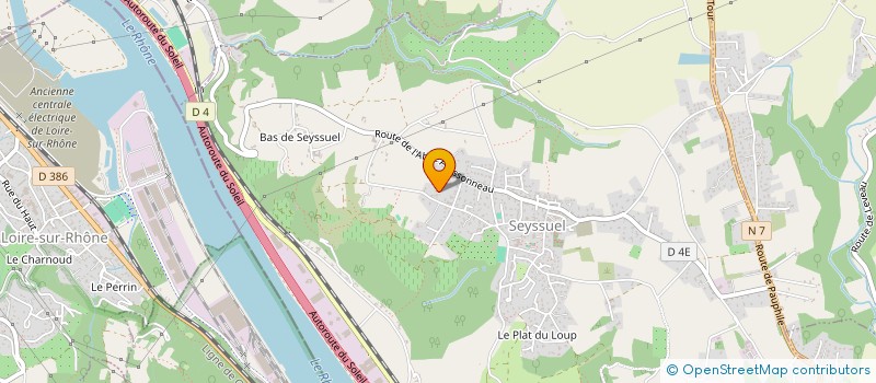 localisation de l'entreprise HERMES SERVICE TRANSPORT à SEYSSUEL