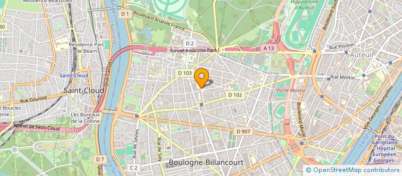 localisation de l'entreprise HERMES TECHNOLOGY  BOULOGNE-BILLANCOURT