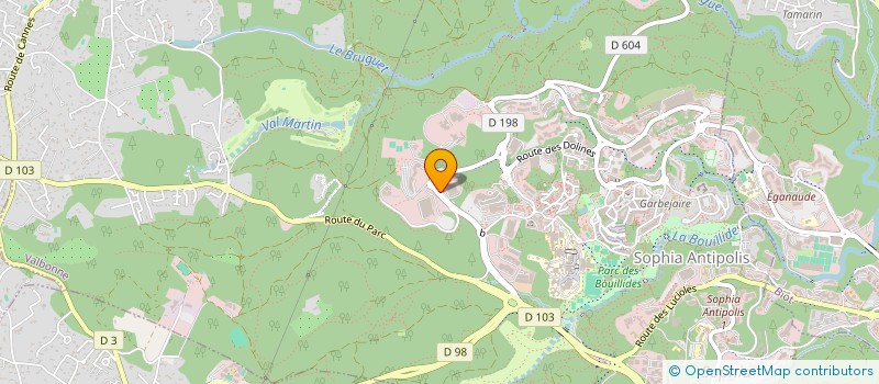 localisation de l'entreprise HERMES TRANSACTIONS  VALBONNE