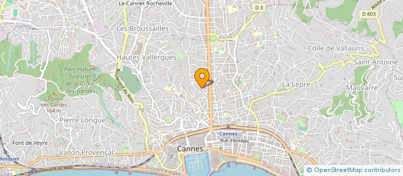 localisation de l'entreprise HERMESSIA à CANNES