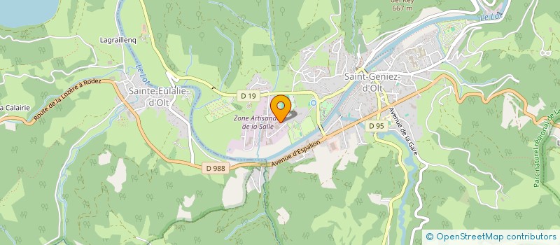 localisation de l'entreprise HERMET-ANDRE à SAINT GENIEZ D'OLT ET D'AUBRAC