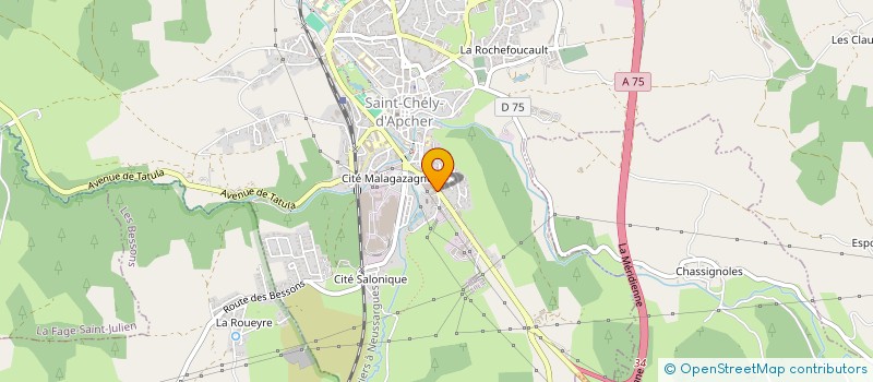 localisation de l'entreprise HERMET SARL  SAINT-CHELY-D'APCHER