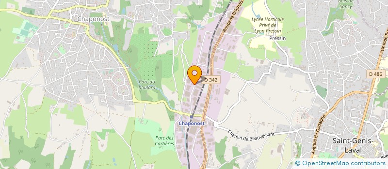 localisation de l'entreprise HERMETIC MECAFLUX à CHAPONOST