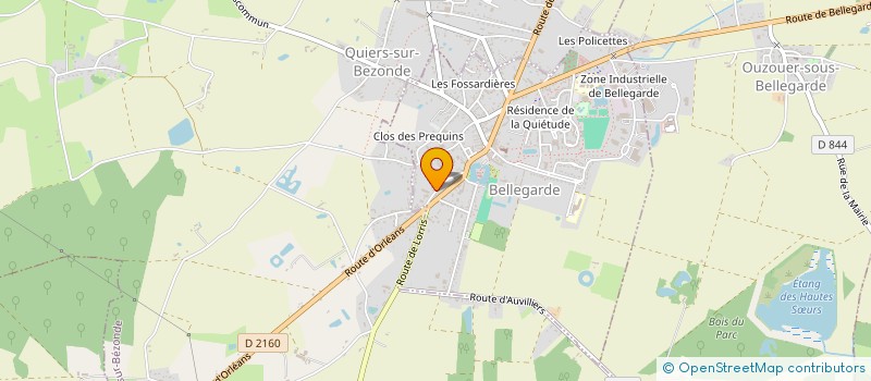 localisation de l'entreprise HERMEX  BELLEGARDE