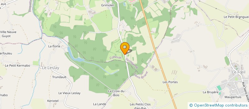 localisation de l'entreprise HERMIBOIS  SAINT-BRANDAN