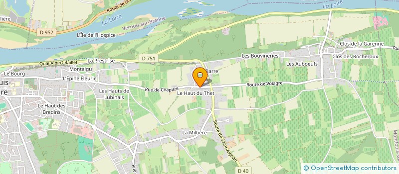 localisation de l'entreprise HERMIL à MONTLOUIS-SUR-LOIRE