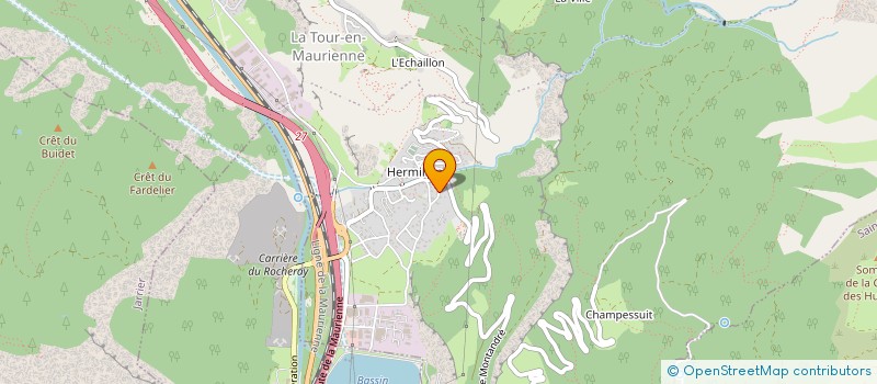 localisation de l'entreprise HERMILLON IMMO  LA TOUR-EN-MAURIENNE