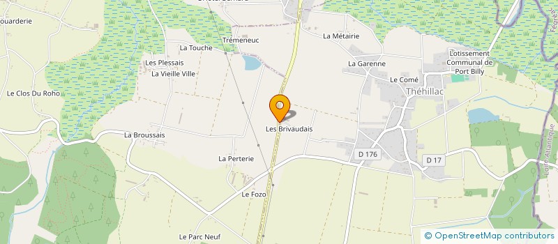 localisation de l'entreprise HERMINA BOIS  THEHILLAC