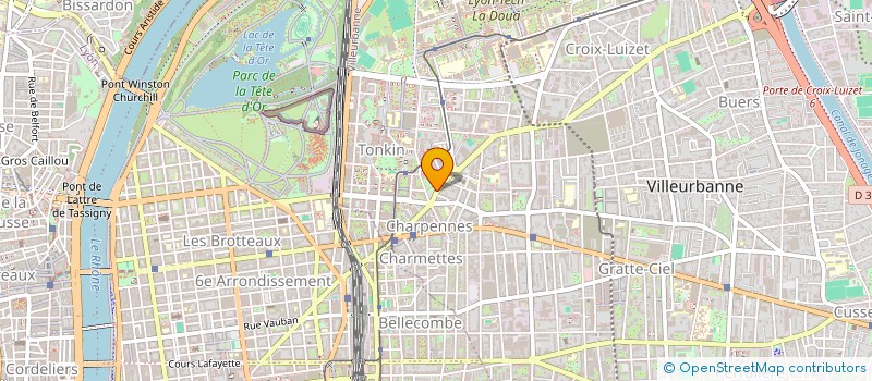 localisation de l'entreprise HERMINE  VILLEURBANNE