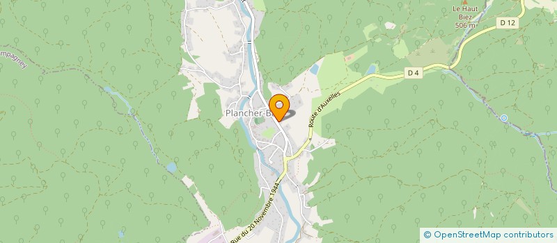 localisation de l'entreprise HERMINE  PLANCHER-BAS