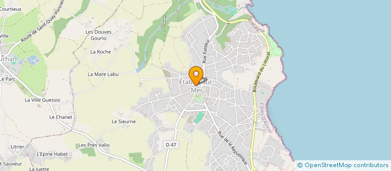 localisation de l'entreprise HERMINE à BINIC-ETABLES-SUR-MER