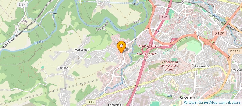 localisation de l'entreprise HERMINE  CHAVANOD