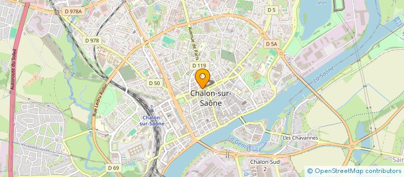 localisation de l'entreprise HERMINE à CHALON-SUR-SAONE