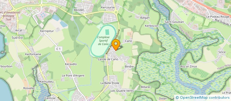 localisation de l'entreprise HERMINE ESPORTS CLUB  SENE