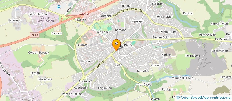 localisation de l'entreprise HERMINE FINANCEMENT à GUIPAVAS