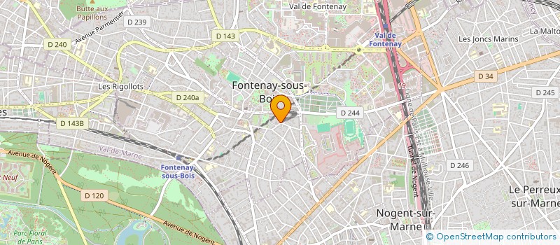 localisation de l'entreprise HERMINE OUEST 56 à FONTENAY-SOUS-BOIS