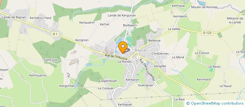 localisation de l'entreprise HERMINE SERVICE COURSES  BIGNAN