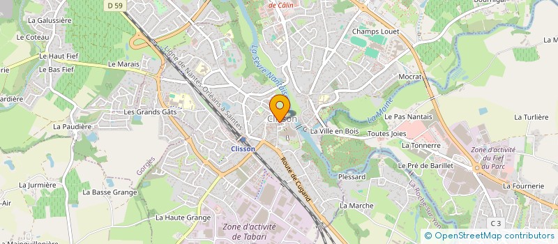 localisation de l'entreprise HERMINEA à CLISSON