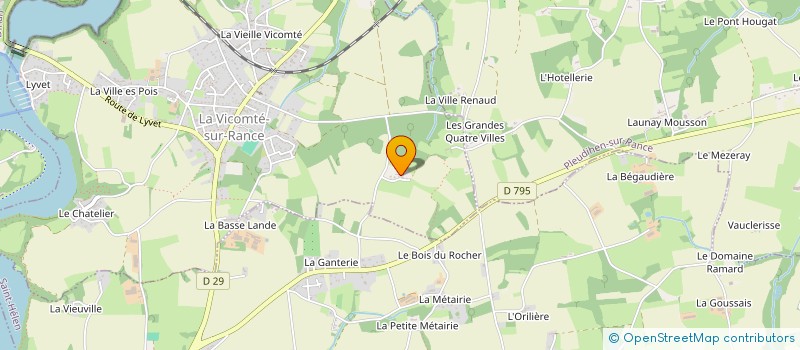 localisation de l'entreprise HERMINETTE & TAVAILLON à LA VICOMTE-SUR-RANCE
