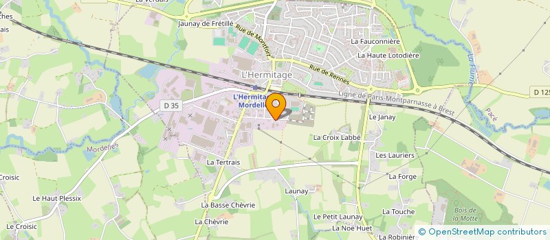 localisation de l'entreprise HERMIT'ALU à L'HERMITAGE